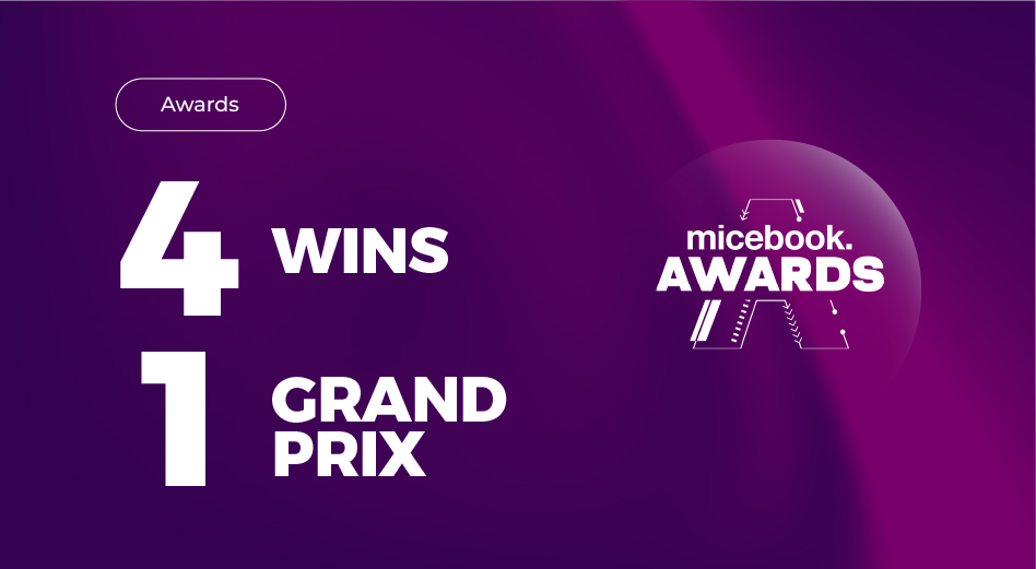 Emota Wins Grand Prix and Four Awards at micebook Awards 2026 - Emota